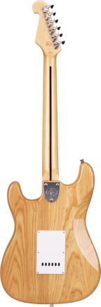 SX Ash Series ASH2M Strat Style Electric Guitar in Natural Ash