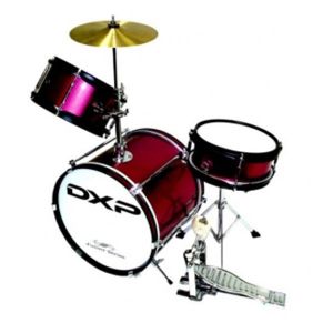 DXP 3pce Junior Drum Kit 3 in Wine Red  