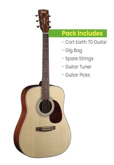 Cort Earth 70 Acoustic Guitar Pack