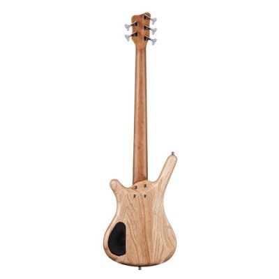Warwick Teambuilt Pro Series Corvette $$, 5-String - Natural Transparent Satin Passive/Active Ash Body w/ Bag