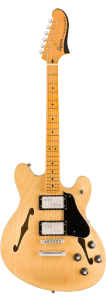 Squier Classic Vibe Starcaster with Maple Fingerbaord in Natural