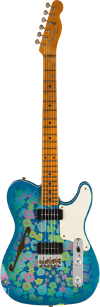 Fender Custom Shop Limited Edition Dual P90 Tele Relic, Maple Neck, Blue Floral