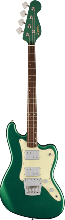 Fender Paranormal Rascal Bass HH with Mint Pickguard in Sherwood Green