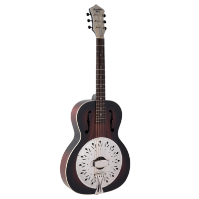 Recording King Rattlesnake Wood Body Resonator Guitar