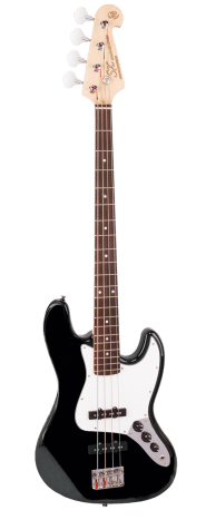 SX SB1 Electric Bass Guitar Kit in Black