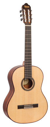 Valencia VC704 4/4 size Solid Top classical guitar.