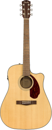 Fender CD-140SCE Acoustic Guitar - Walnut Fingerboard - Natural w/case