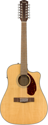 Fender CD-140SCE 12 String Acoustic Guitar - Walnut Fingerboard - Natural w/Case